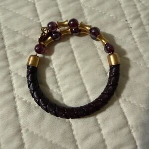 Alex and Ani Gold and Brown Bracelet